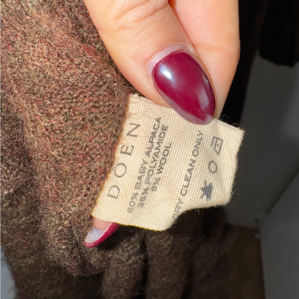 Doen Estella ruffled pointelle knit alpaca blend midi dress - Picture 8 of 9